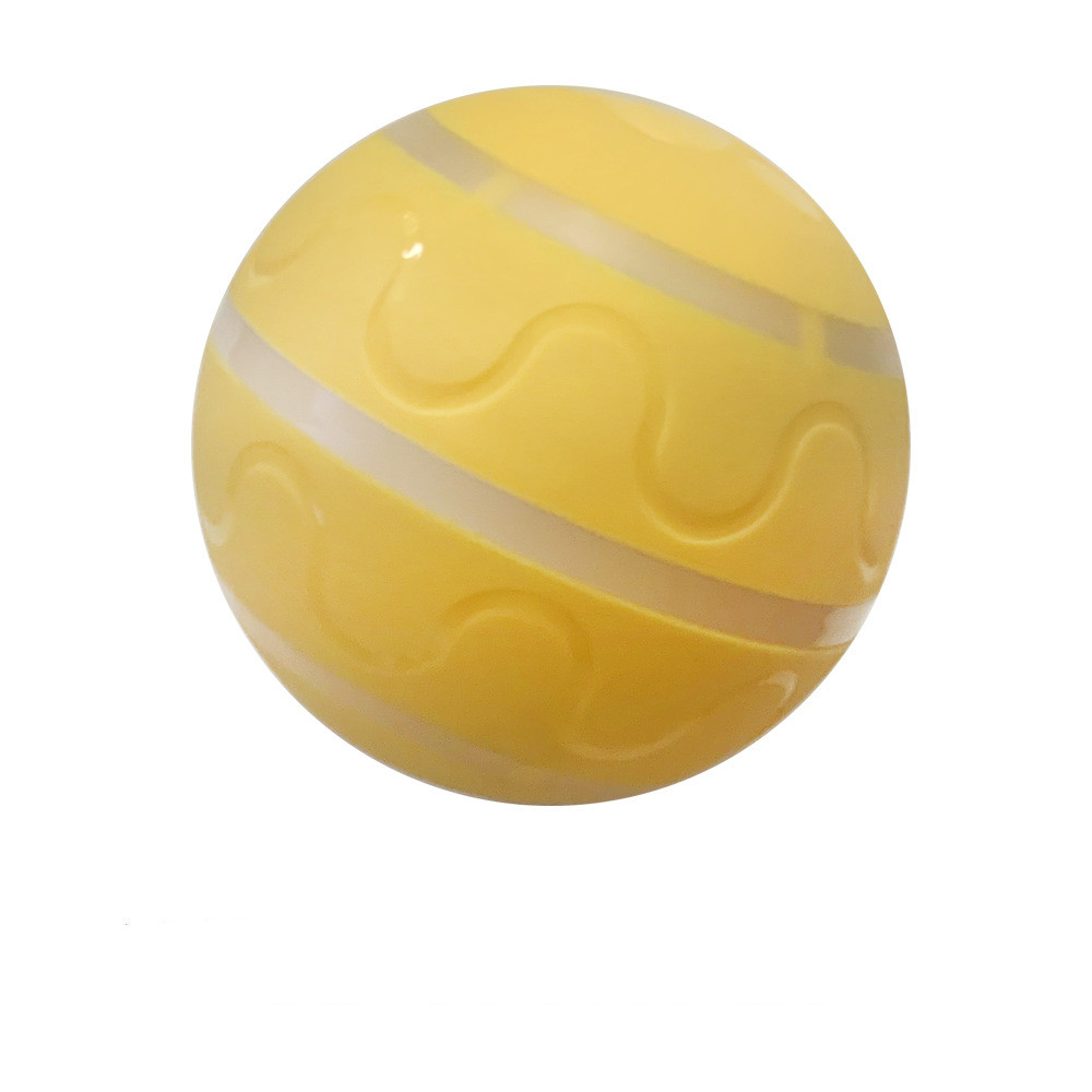 Pelota inteligente Animexus Playball™ en color amarillo con luces LED multicolor, diseñada para estimular el juego activo, reducir el aburrimiento y fomentar el ejercicio diario en perros y gatos pequeños o medianos.