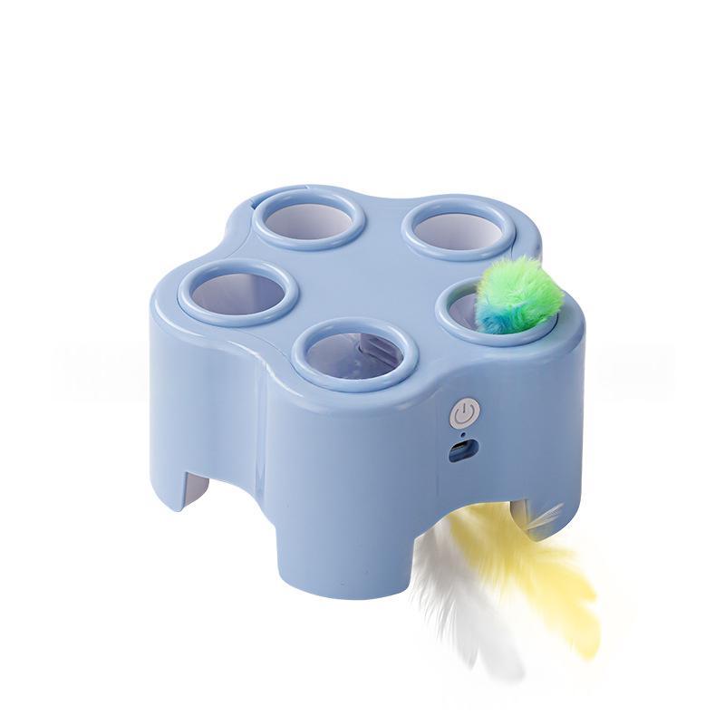 PopMole azul: juguete del topo para gatos