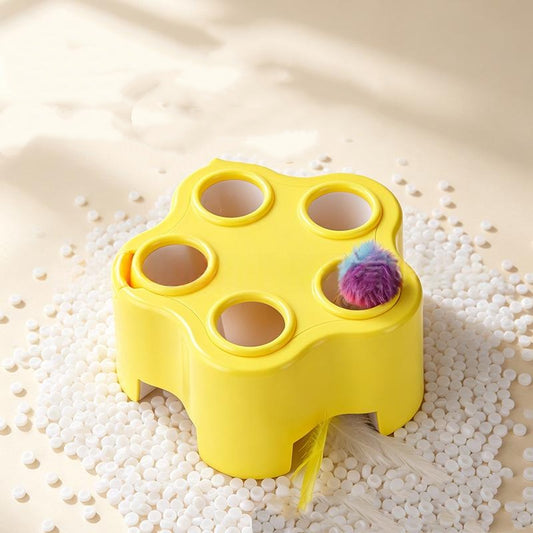 Juego del topo electrónico PopMole amarillo con pompón