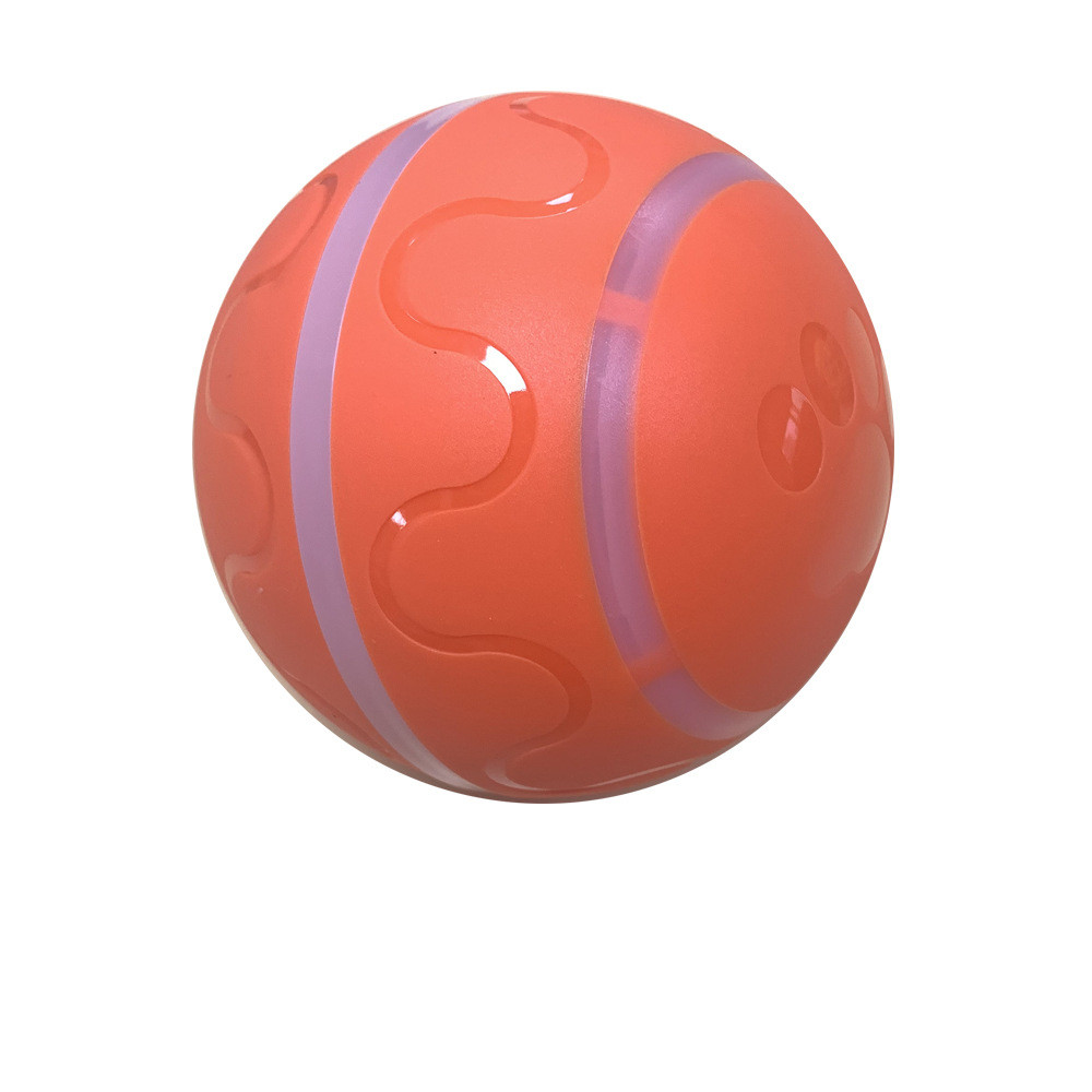 Pelota inteligente Animexus Playball™ en color naranja con diseño antideslizante y superficie texturizada. Fabricada en silicona de grado alimenticio, resistente a mordidas y con movimiento automático para estimular el juego, el ejercicio y el bienestar de perros y gatos en casa.