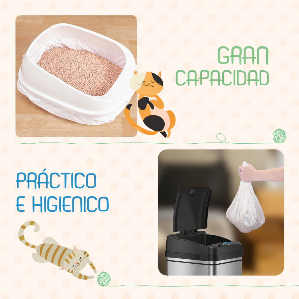 Bolsas para arenero Nobleza — Pack 60