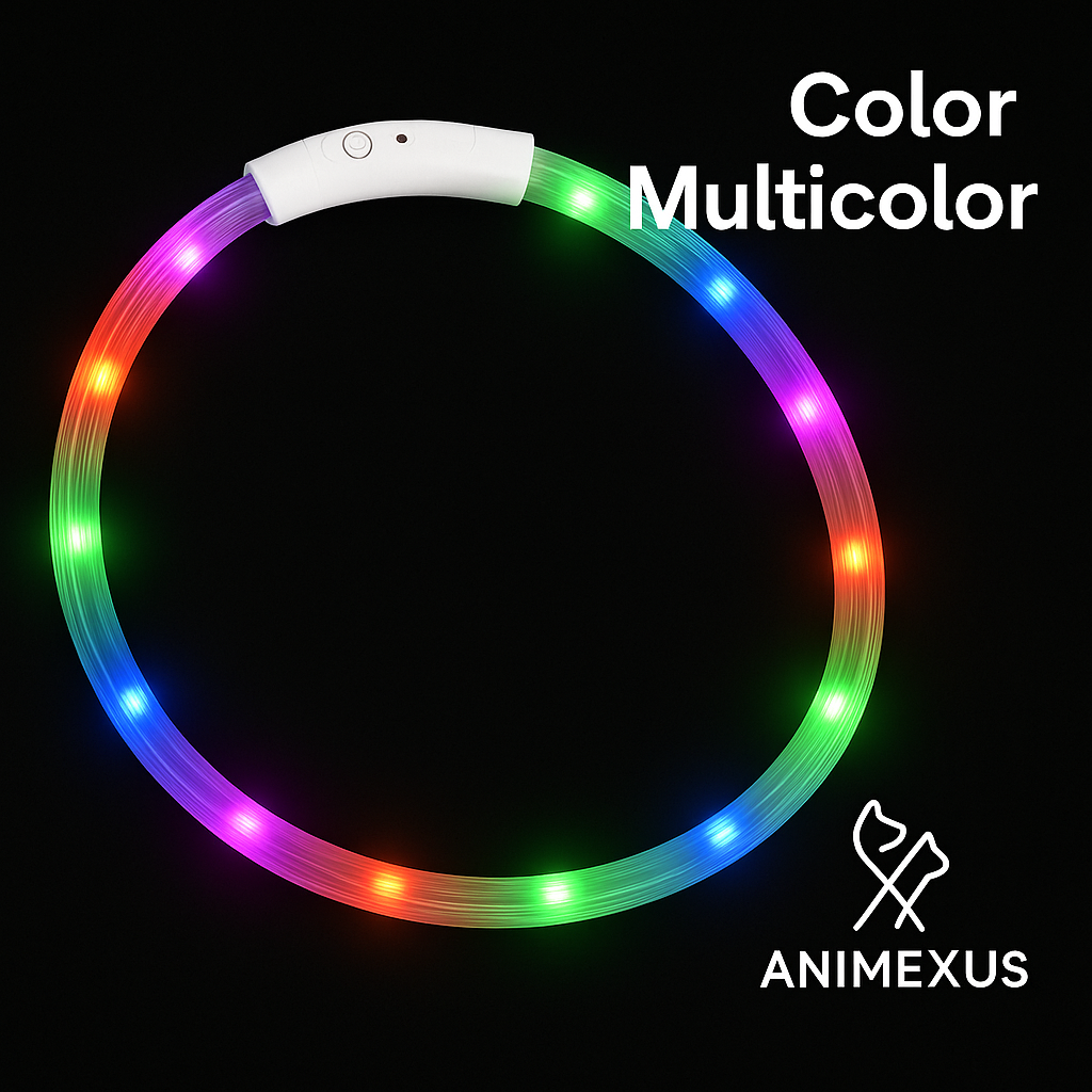 Animexus® NightGlow™ – Collar LED Recargable