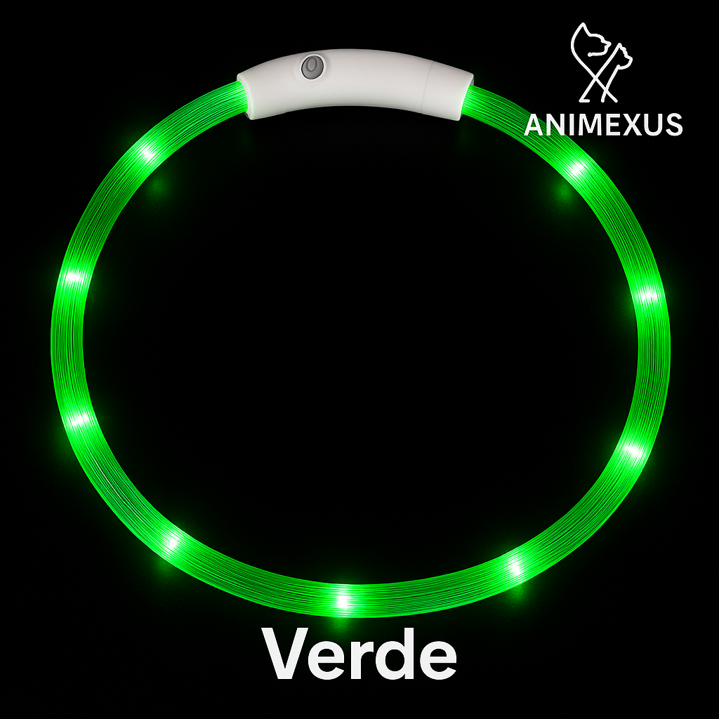 Animexus® NightGlow™ – Collar LED Recargable