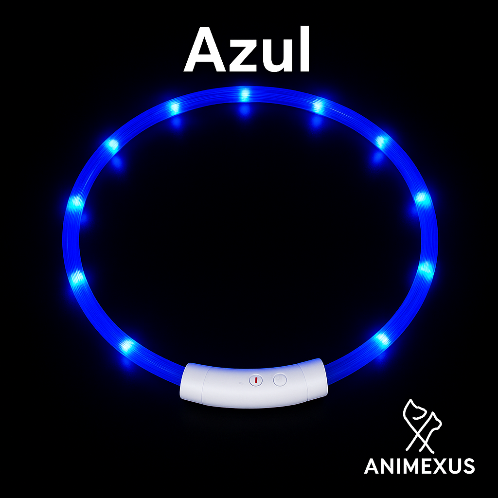 Animexus® NightGlow™ – Collar LED Recargable