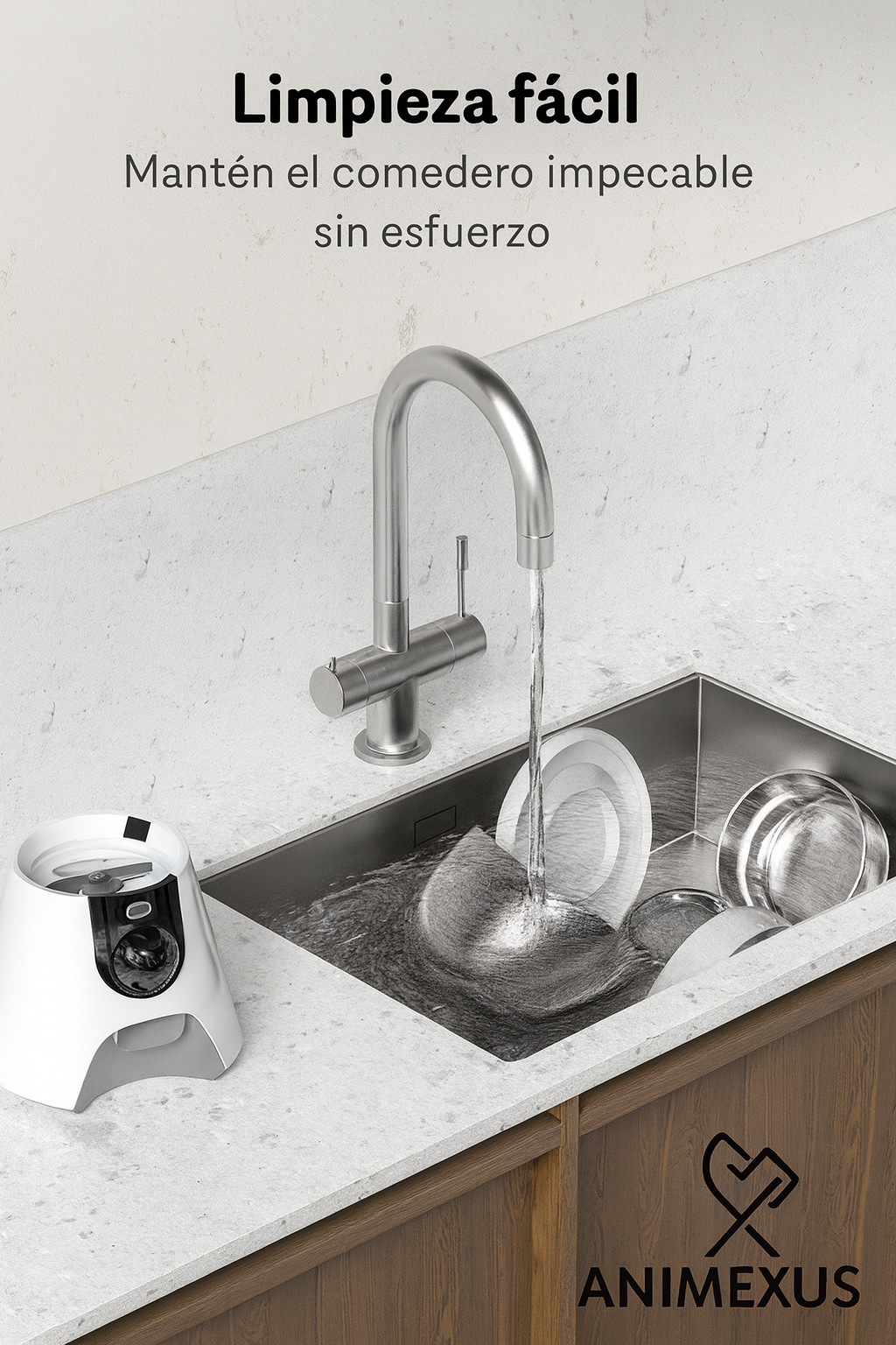 Animexus FeederCam Pro | Comedero Automático c/ Cámara 2K, Audio y Porciones