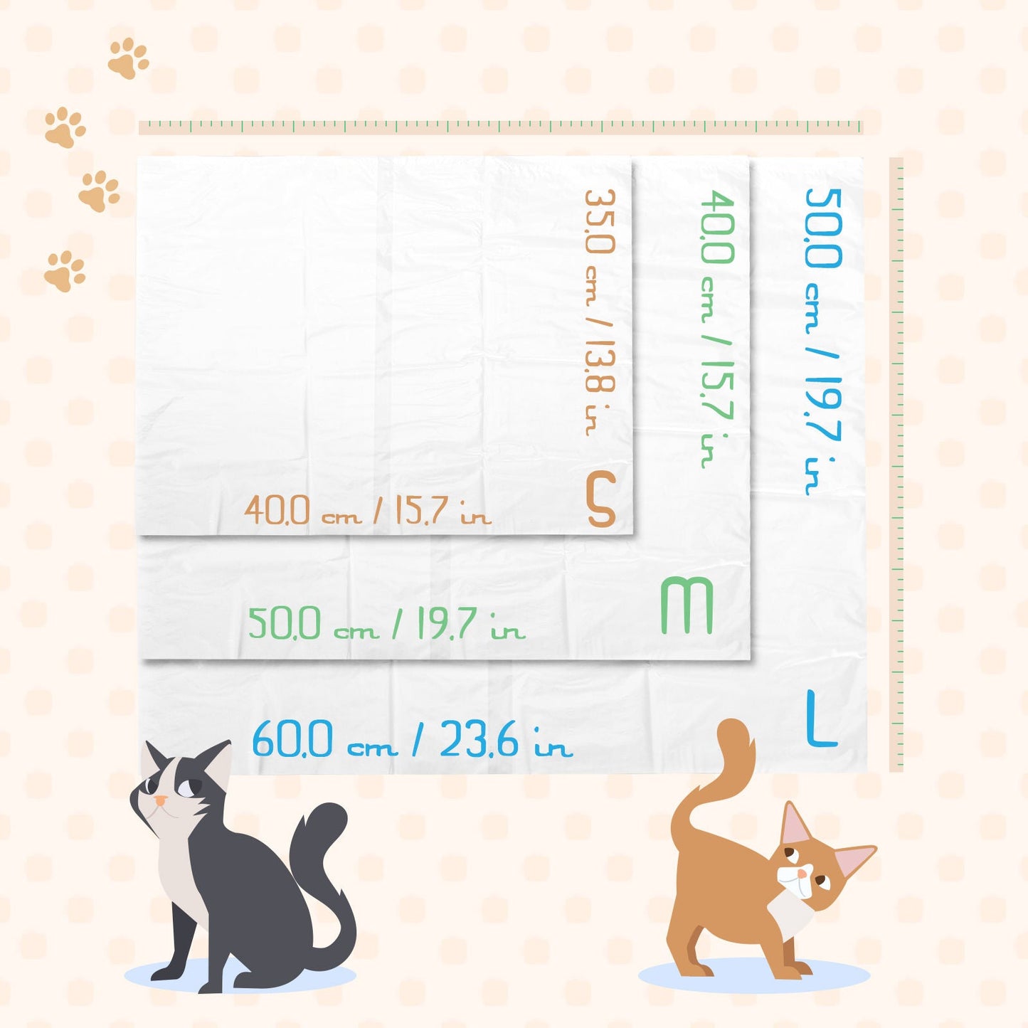 Bolsas para arenero Nobleza — Pack 60