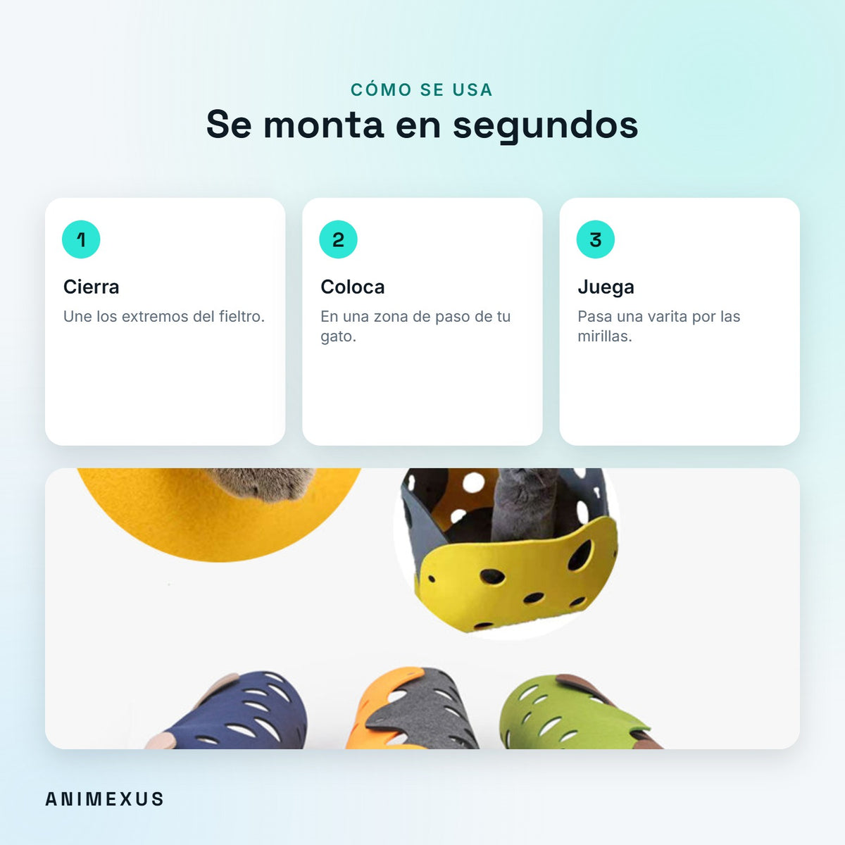 Cómo se usa FeltTunnel: cerrar, colocar y jugar