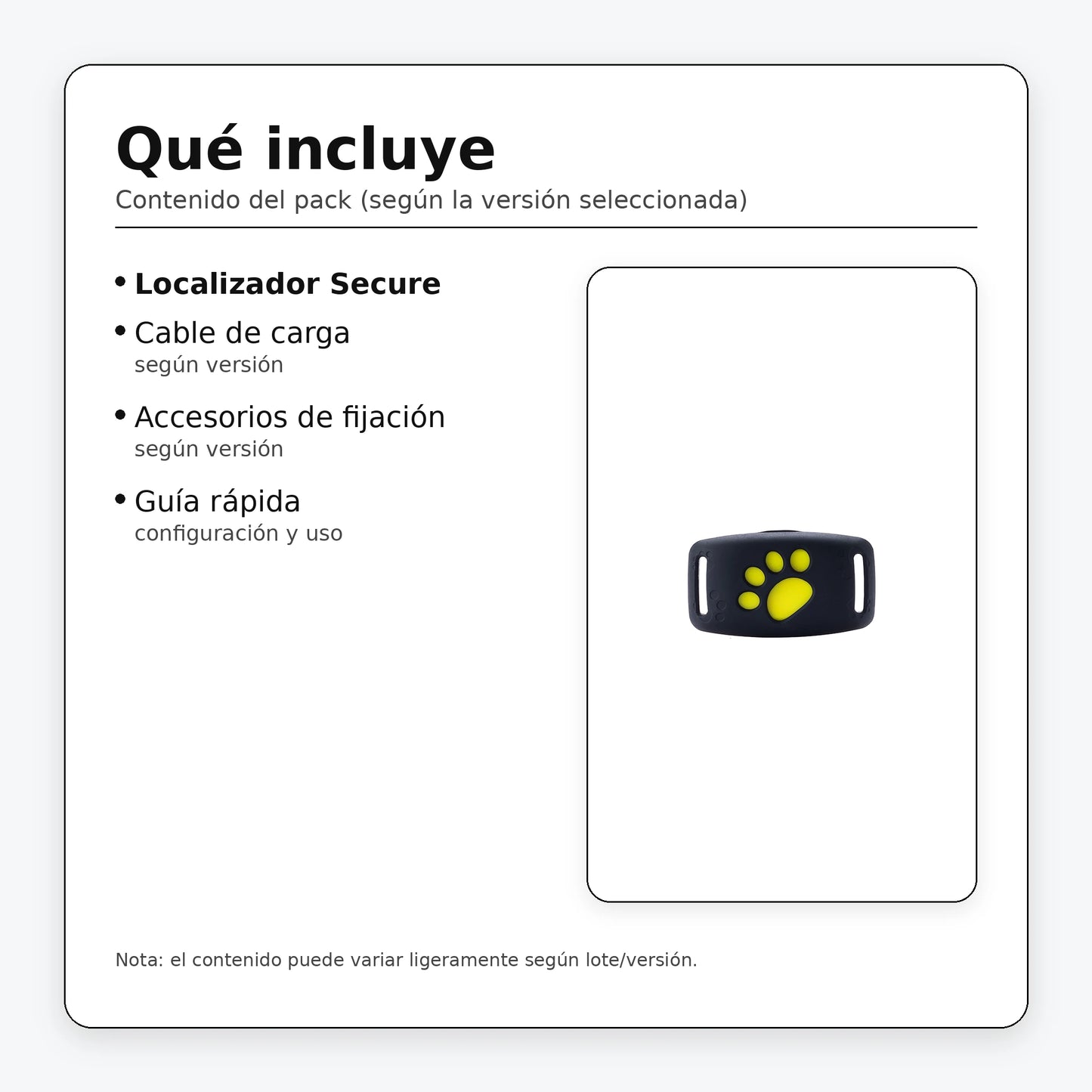 Qué incluye Secure (según versión seleccionada)