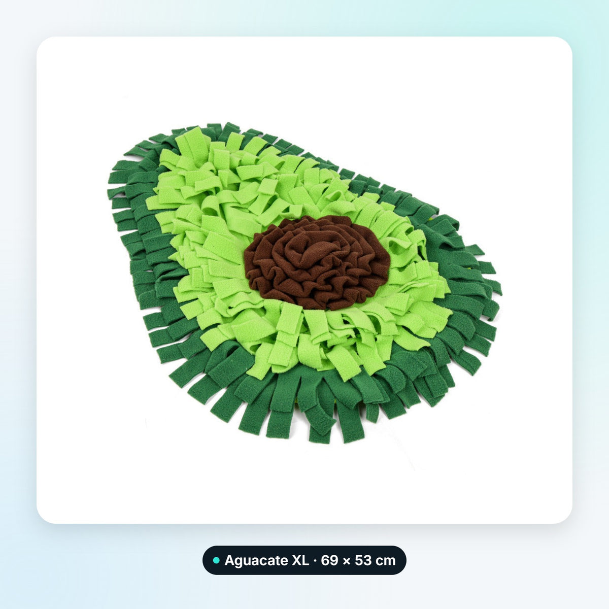Alfombra olfativa SniffMat, diseño Aguacate XL · 69 × 53 cm