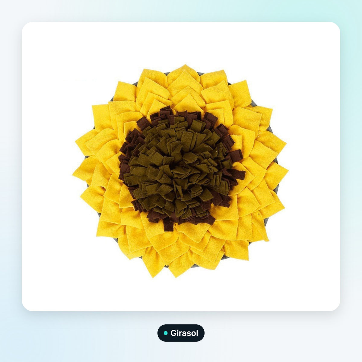 Alfombra olfativa SniffMat, diseño Girasol